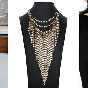 The Suz Zi Collection Necklace Gold Statement 2022 VINTAGE Dainty